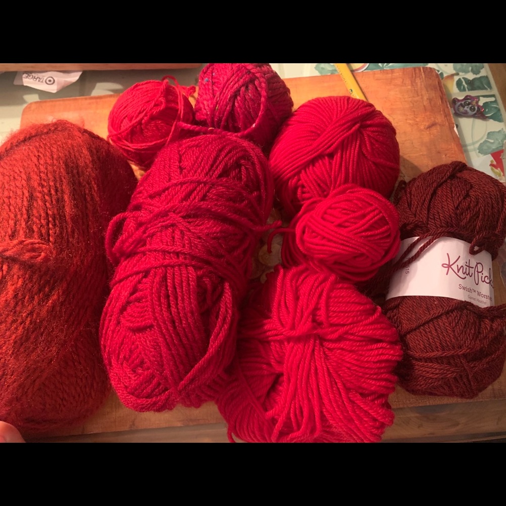 Lot of RED Yarn